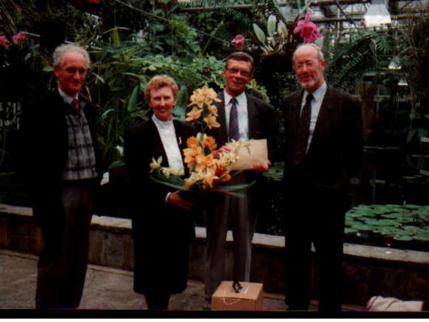 1989-04-01 - Karel Otten, Rogina Goethals (echtgenote André Leman), André Leman, Prof. P. Van der Veken